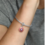 Zawieszka ze srebra próby 925 Marvel The Avengers, Tarcza Kapitana Ameryki, do bransoletki