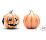Charm Srebrna 925 Luminozna Zjawiskowa - świecąca w ciemności, koralik na bransoletkę Halloween