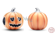 Charm Srebrna 925 Luminozna Zjawiskowa - świecąca w ciemności, koralik na bransoletkę Halloween