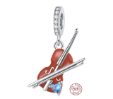 Charm Srebrna 925 Housle, zawieszka na bransoletkę