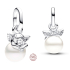 Charm Srebrny 925 Anioł na zawieszce - Mini medalion, zawieszka na bransoletkę symbol