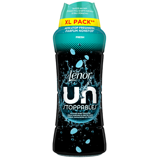 Lenor Unstoppables Fresh vonné perličky do pračky 495 g pro intenzivní a svěží vůni prádla