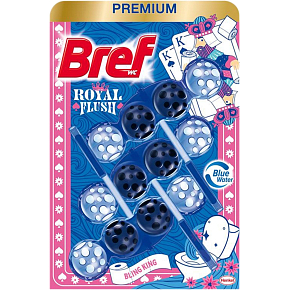 Bref WC Bling King, kulki WC, 3 × 50 g