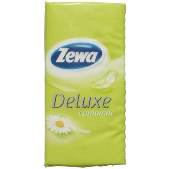 Zewa Deluxe Camomile parfémované papírové kapesníky 1 kus