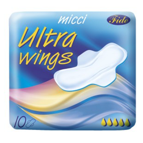 Micci Ultra Wings wkładki higieniczne z skrzydełkami 10 sztuk
