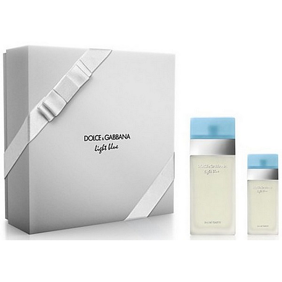 Dolce & Gabbana Light Blue toaletní voda pro ženy 100 ml + toaletní voda pro ženy 25 ml, dárková sada