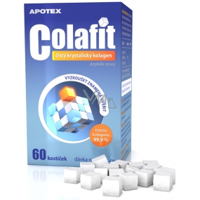 Apotex Colafit čistý krystalický kolagen doplněk stravy 60 kostiček Apotex Colafit čistý krystalický kolagen doplněk stravy 60 kostiček
