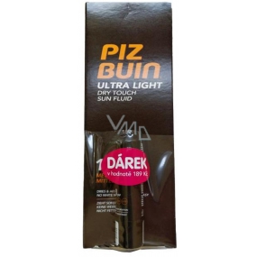 Piz Buin Ultra Light SPF15 ultra lekki nawilżający fluid do opalania 150 ml + SPF30 balsam do ust 4,9 g, duopack