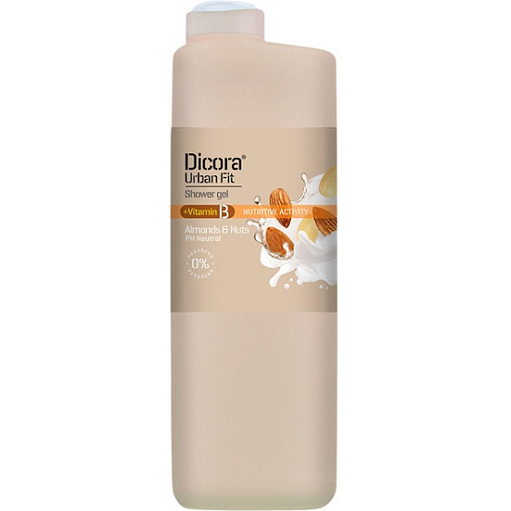 Dicora Urban Fit Vitamin B Mandle & Ořechy sprchový gel pro suchou pokožku 400 ml