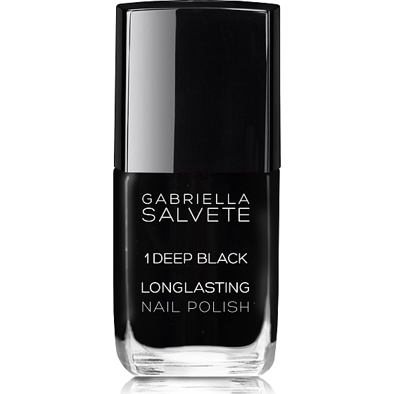 Gabriella Salvete Longlasting Enamel dlouhotrvající lak na nehty s vysokým leskem 01 Deep Black 11 ml