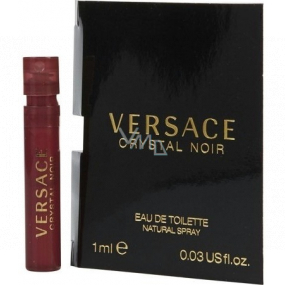 Versace Crystal Noir toaletní voda pro ženy 1 ml s rozprašovačem, vialka