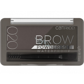 Catrice Brow Powder Set Waterproof zestaw do brwi wodoodporny 020 Ash Brown 4 g