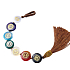 7 czakr FengShui, Medytacyjny amulet, naturalny kamień z podstawą, zwiększona długość 22 cm + podstawa 12 cm