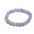 Bransoletka chalcedon elastyczna naturalny kamień, kuleczka 8 mm / 16 - 17 cm, kamień miłości, radości
