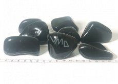 Obsydian Tromlowany Naturalny Kamień 40 - 100 g, 1 sztuka, Kamień Ochrony