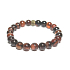 Bransoletka Sardonyx elastyczna naturalny kamień, kuleczka 8 mm / 16 - 17 cm, kamień szczęścia i życiowej siły