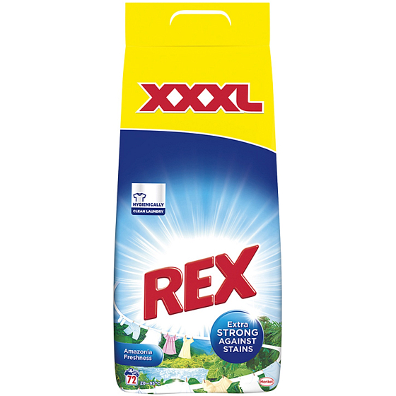 Rex Amazonia Freshness prací prášek na bílé i barevné prádlo 72 dávek 4,68 kg