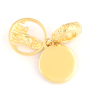 Charm Srebrna 925 Disney Król Lew - Simba i Mufasa zachód słońca 2w1, zawieszka na bransoletkę