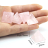 Różowy Kwarc Piramida naturalny kamień 2 x 2 x 1,6 cm miłość - energia - harmonia - emocje 1 sztuka, kamień miłości