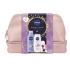 Nivea Smooth Care Smooth Sensation mleko do ciała 400 ml + Nivea Diamond & Argan Oil żel pod prysznic 250 ml + Nivea Invisible Black & White Clear antyperspirant w kulce 50 ml + Labello Soft Rose balsam do ust 4,8 g + kosmetyczna etue, zestaw kosmetyczny dla kobiet