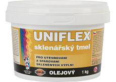 Uniflex olejowy szklarski kit, nadający się do malowania, 1 kg