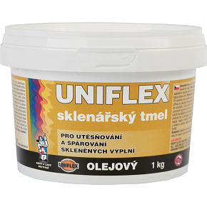 Uniflex olejowy szklarski kit, nadający się do malowania, 1 kg