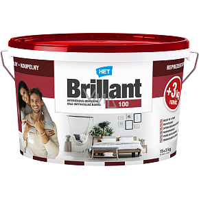 Het Brillant 100 farba malarska zmywalna, 15 + 3 kg