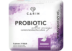 Carin Ultra Probiotic wkładki higieniczne dla kobiet, 9 sztuk