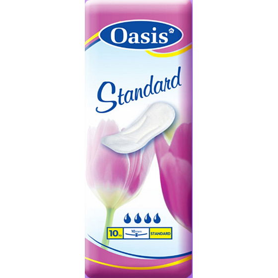 Oasis Standard intimní vložky bez křidélek 10 kusů