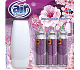 Air Menline Japanese Cherry odświeżacz powietrza urządzenie i wkład 3× 15 ml