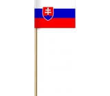 Papierowa flaga Słowackiej Republiki na drzewku 42 cm 1 sztuka