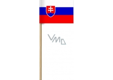 Papierowa flaga Słowackiej Republiki na drzewku 42 cm 1 sztuka