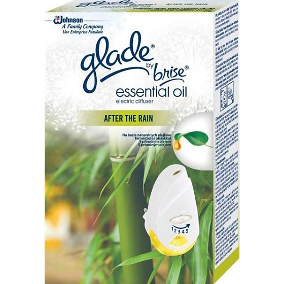 Glade Essential Oil After The Rain elektrický osvěžovač vzduchu kompletní strojek 20 ml