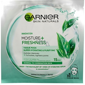 Garnier Moisture + Freshness superhydratační čisticí textilní pleťová maska 15 minutová 32 g Garnier Moisture + Freshness superhydratační čisticí textilní pleťová maska 15 minutová 32 g