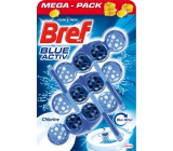 Bref Blue Aktiv Chlorine WC blok pro hygienickou čistotu a svěžest Vaší toalety, obarvuje vodu do modrého odstínu 3 x 50 g