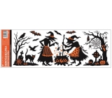 Okenní fólie bez lepidla s glitry Halloween 59 x 21 cm č. 2