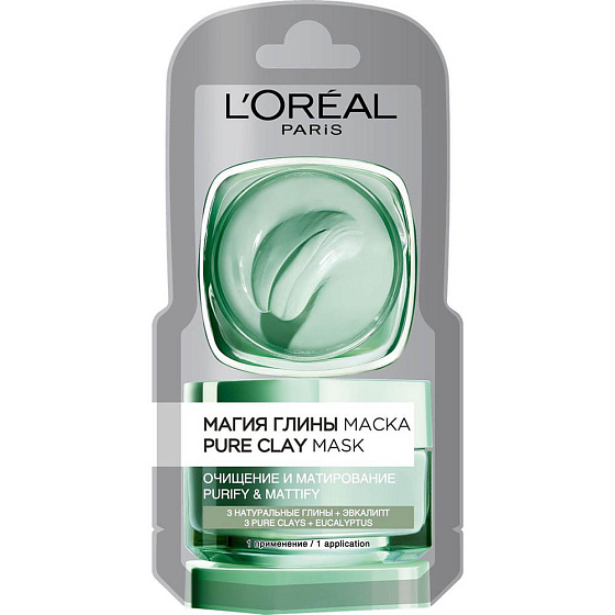 Loreal Paris Pure Clay Purity Mask čisticí pleťová maska 6 ml