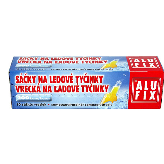 Sáčky na ledové tyčinky samouzavírací 200 tyčinek 10 sáčků