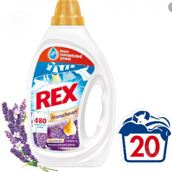 Rex Provence Lavender & Jasmine Aromatherapy univerzální gel na praní 20 dávek 1 l