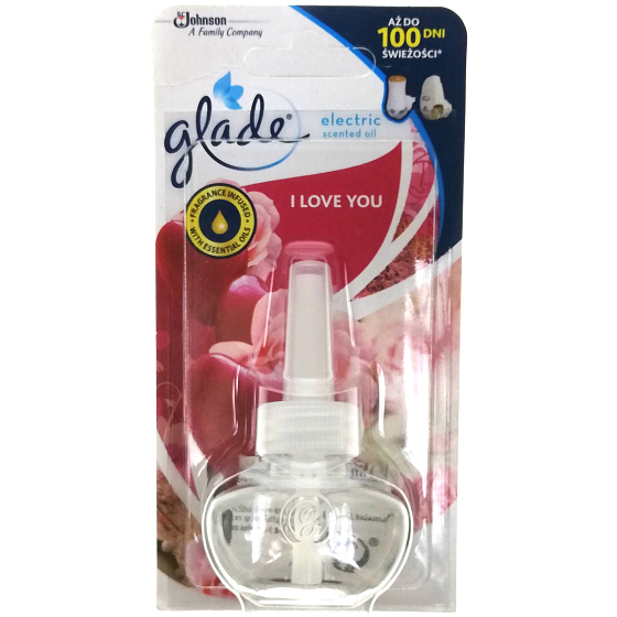 Glade Electric Scented Oil Sensual I Love You - Miluju tě tekutá náplň do elektrického osvěžovače vzduchu 20 ml