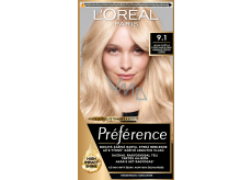 L'oreal Paris Préférence farba do włosów, Oslo, bardzo jasny popielaty blond 9.1
