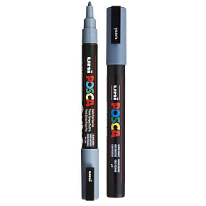 Posca Uniwersalny akrylowy marker 0,9 - 1,3 mm Grafitowy szary PC-3M
