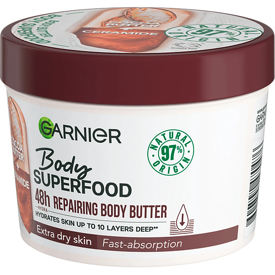 Garnier Body Superfood Masło Kakaowe do ciała dla bardzo suchej skóry 380 ml