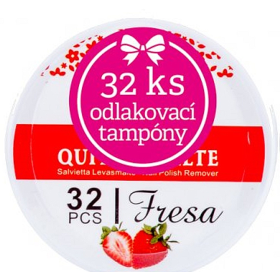 Moje Jahoda jednorázové odlakovací tampony s vůní 32 kusů