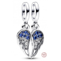 Zawieszka ze srebra próby 925 Uroczy podzielny anioł 2w1, charms do bransoletki symbol