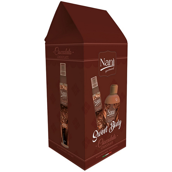 Naní Czekolada mgiełka do ciała 75 ml + żel pod prysznic 300 ml, zestaw kosmetyków dla kobiet