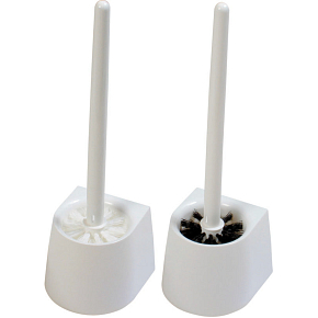 Spokar WC zestaw 2010, szczotka WC z uchwytem, biała, 75 mm