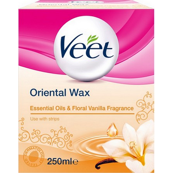Veet Oriental Wax horký vosk s esenciálními oleji 250 ml
