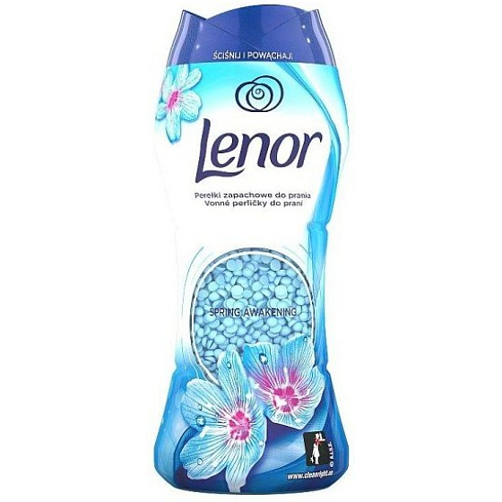 Lenor Spring Awakening węch jarnych kwiatów, paczuli i cedru, pachnące perlički do bębna pralki 140 g