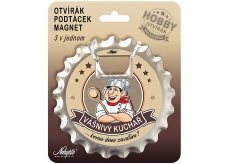Nekupto Hobby 3v1 otwieracz, podkładka, magnes Pasjonat kuchni 10 cm